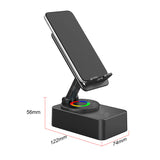 Phoneholder powerbank Bluetooth Speaker 3 in onerotating foldable lazy live desktop multi-function speaker