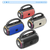 New Creative Outdoor Portable, Small, Multi functional, Colorful Radio Lighting, Bluetooth Speaker, Home Subwoofer