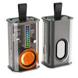 Mecha small steel cannon Bluetooth speaker outdoor home portable transparent RGB colored light TWS audio creative gift