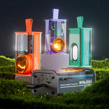 Mecha small steel cannon Bluetooth speaker outdoor home portable transparent RGB colored light TWS audio creative gift